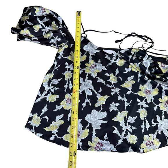 Cinq à Sept Cinq A Sept Rayna Silk Cold Shoulder Blouse Womens XS Office Siren - Picture 10 of 12